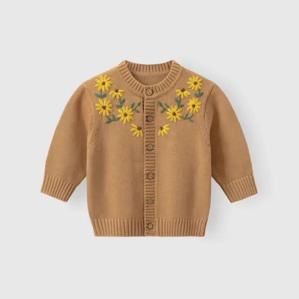 Áo len dệt kim cotton cho bé
