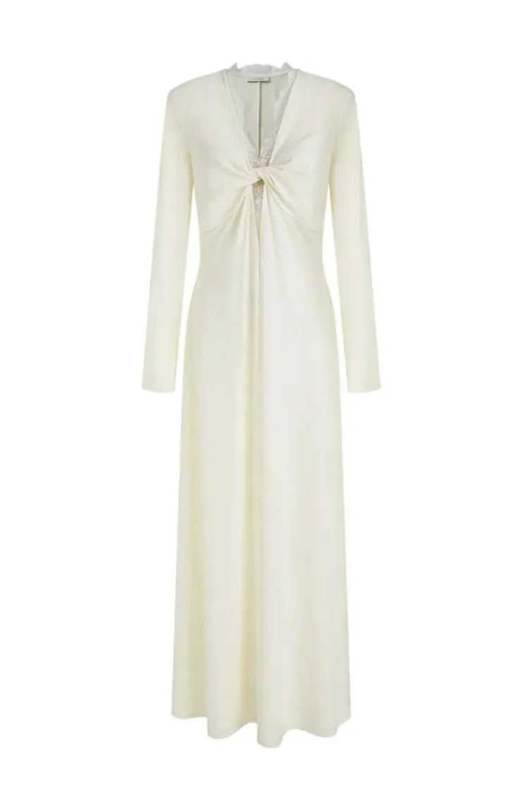 Đầm maxi phối ren nữ