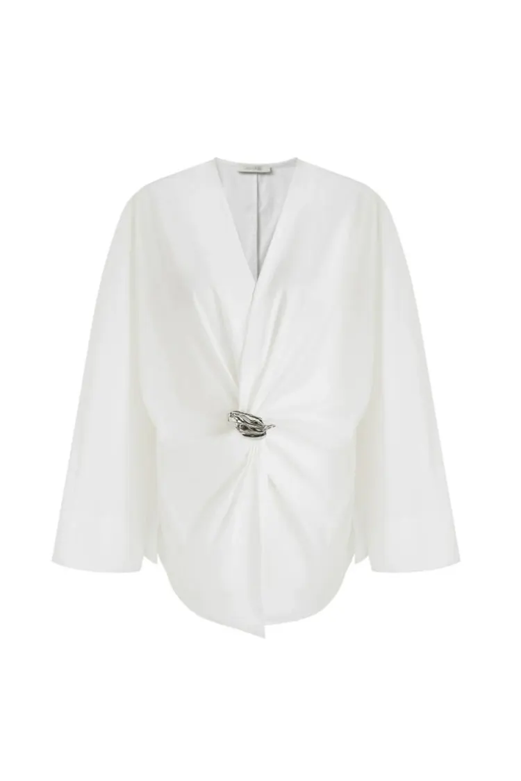 Áo dự tiệc có khóa kim loại dành cho nữ